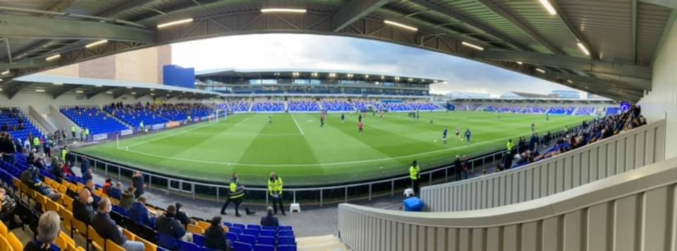 Panorama inside Plough Lane