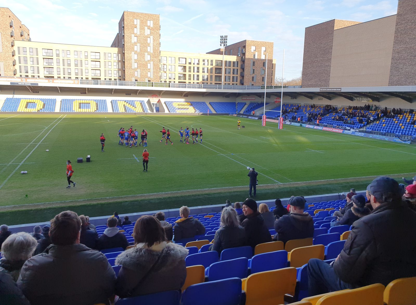 Inside Plough Lane, home of AFC Wimbledon