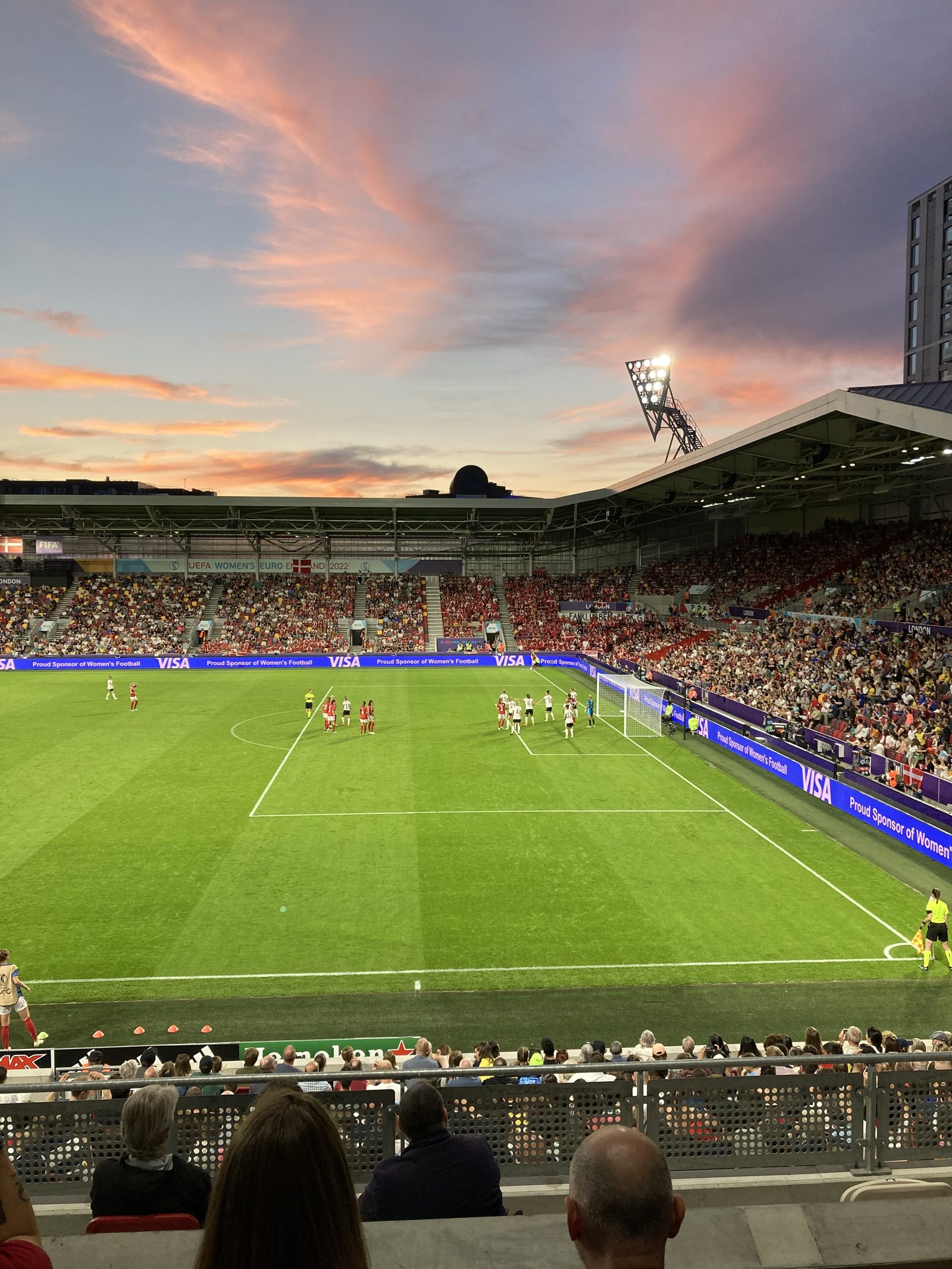 Match action at the Gtech Community Stadium