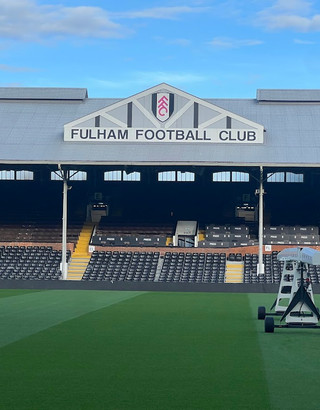 Inside the Johnny Haynes Stand at Craven Cottage